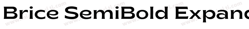 Brice SemiBold Expanded字体转换
